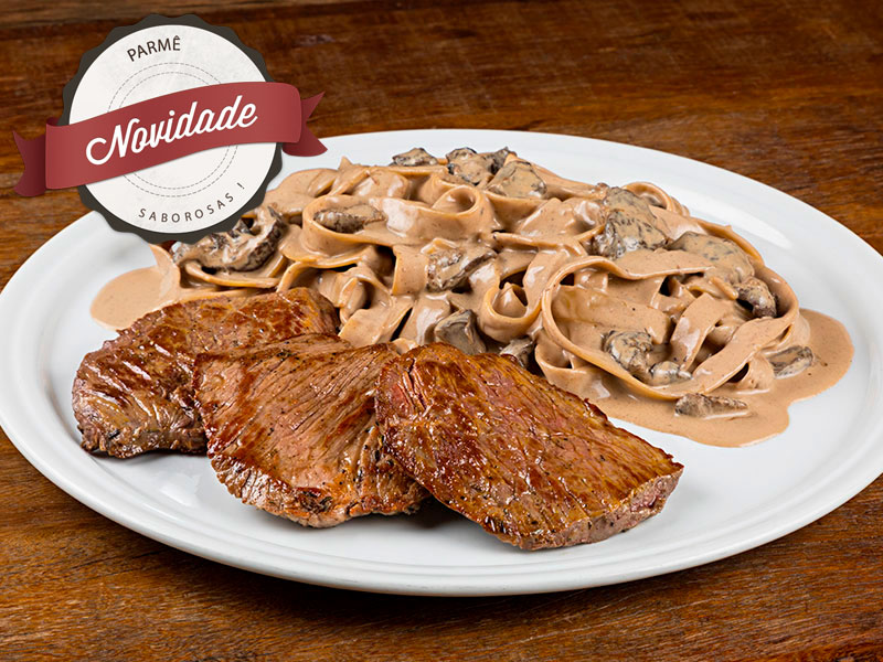Escalope de Carne com Massa