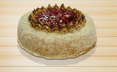 Torta Deleite de Morango