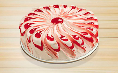 Torta Marshmallow com Morango
